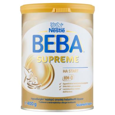 Beba Supreme HA Start hypoallergén tejalapú anyatej-helyettesítő tápszer születéstől kezdve 400 g