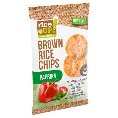 RiceUp! Eat Smart barna rizs chips paprikás ízesítéssel