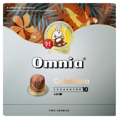 Douwe Egberts Omnia Colombia őrölt-pörkölt kávé kapszulában 20 db