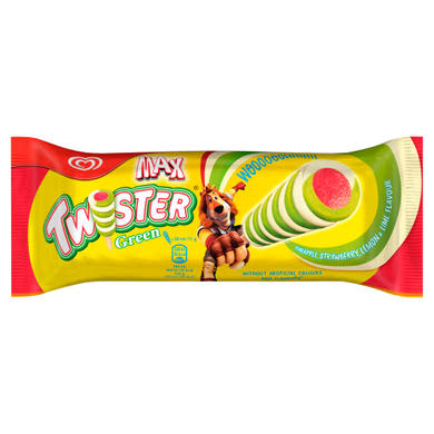 Twister Max Green eper-citrom-ananász-lime ízű vizes jégkrém