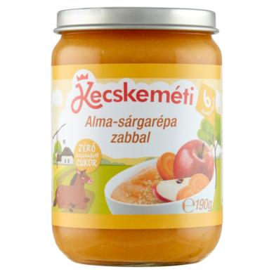 Kecskeméti alma-sárgarépa zabbal bébidesszert 6 hónapos kortól 190 g
