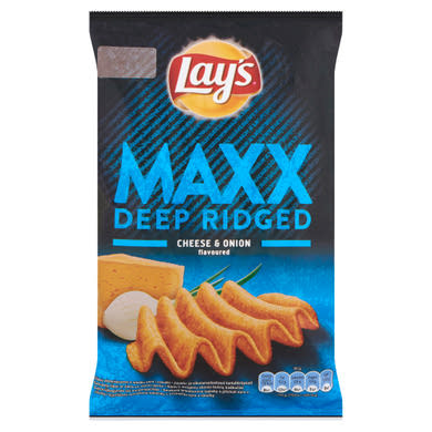 Lay's Maxx sajtos-újhagymás ízű burgonyachips