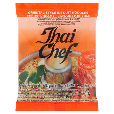 Thai Chef instant tészta krémes garnélarák ízben