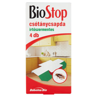 BioStop irtószermentes csótánycsapda 4 db