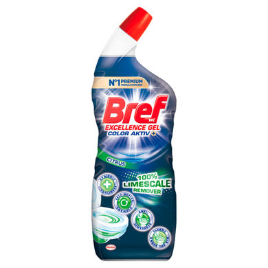 Bref Excellence Gel Color Activ+ Citrus folyékony WC tisztítószer