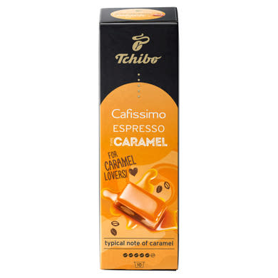 Tchibo Cafissimo Espresso Caramel kávékapszula karamell ízesítéssel