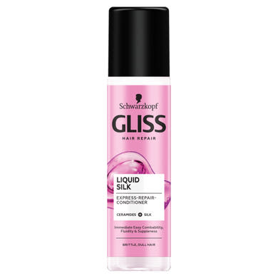 Gliss Express Repair Liquid Silk hajregeneráló balzsam a selymes hajért