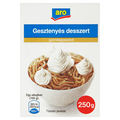 Aro gyorsfagyasztott gesztenyés desszert