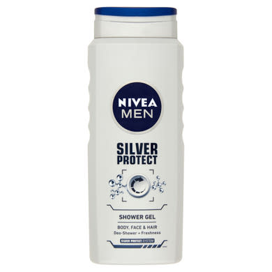 NIVEA MEN Silver Protect tusfürdő tusoláshoz, arc- és hajmosáshoz