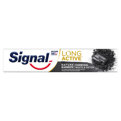 Signal Long Active Nature Elements Charcoal White & Detox fogkrém