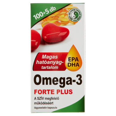 Dr. Chen Patika Omega-3 Forte Plus étrend-kiegészítő lágyzselatin kapszula  141,9 g