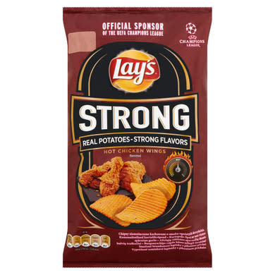 Lay's Strong burgonyachips csípős húsos jellegű ízesítéssel