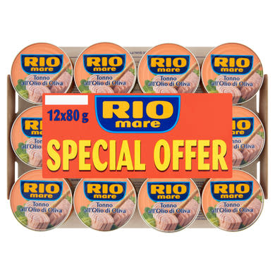 Rio Mare tonhaldarab olívaolajban 12 x