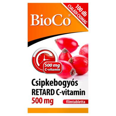BioCo Csipkebogyós Retard C-vitamin 500 mg filmtabletta