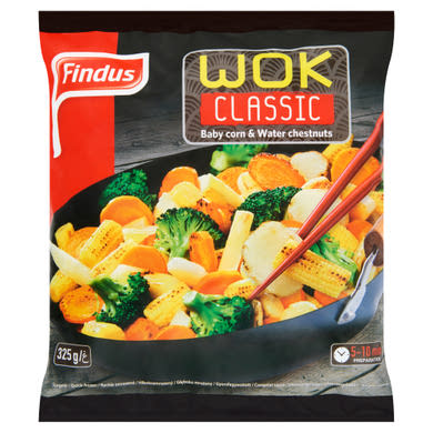 Findus Wok Classic gyorsfagyasztott enyhén fűszerezett wok zöldségkeverék