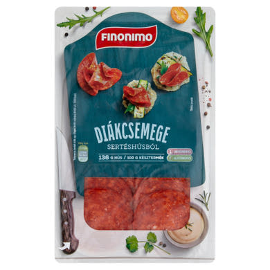 Finonimo szeletelt diákcsemege sertéshúsból