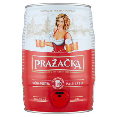 Pražačka világos sör 4%