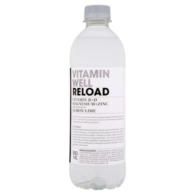 Vitamin Well Reload citrom-lime ízű, szénsavmentes, energiaszegény üdítőital