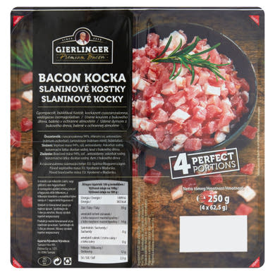 Gierlinger bacon kocka 4 x 62,5 g