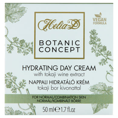 Helia-D Botanic Concept nappali hidratáló krém tokaji bor kivonattal normál/kombinált bőrre