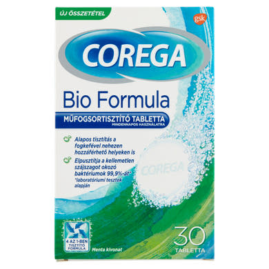 Corega Bio Formula mÅ±fogsortisztÃ­tÃ³ tabletta