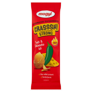 Mogyi Crasssh! Strong földimogyoró sajt és jalapeño ízű tésztabundában