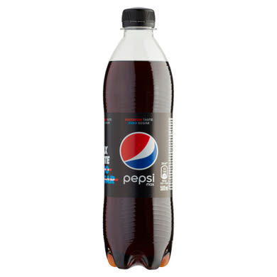 Pepsi Max colaízű energiamentes szénsavas üdítőital édesítőszerekkel