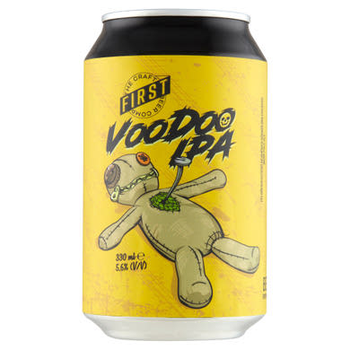 First Voodoo IPA felsőerjesztésű kézműves sörkülönlegesség 5,6% 330 ml