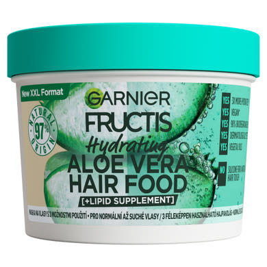 Garnier Fructis Hair Food Hidratáló Aloe Vera hajpakolás normál és száraz hajra,