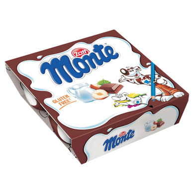 Zott Monte csokoládés, mogyorós tejdesszert 4 x