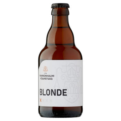 Pannonhalmi Főapátság Blonde belga típusú, apátsági, szűretlen világos sör 5%