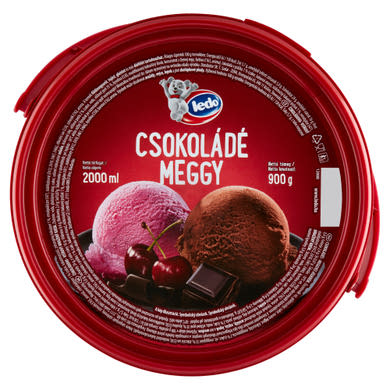 Ledo csokoládés-meggyes jégkrém 2000 ml