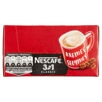Nescafé 3in1 Classic azonnal oldódó kávéspecialitás 28 x 17 g