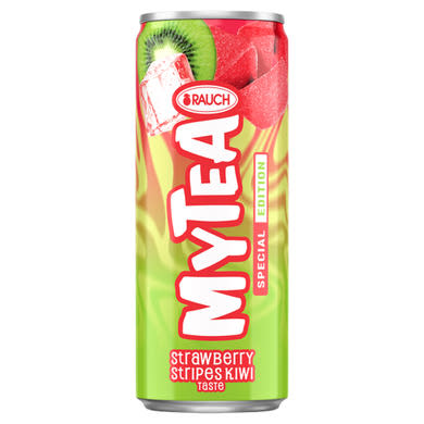 Rauch MyTea ice tea eper-kiwi ízű üdítőital fekete és csipkebogyó teából