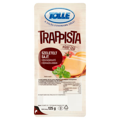 Tolle füst ízű szeletelt trappista sajt