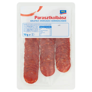aro szeletelt parasztkolbász