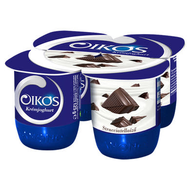 Danone Oikos Görög stracciatellaízű élőflórás krémjoghurt 4 x 125 g