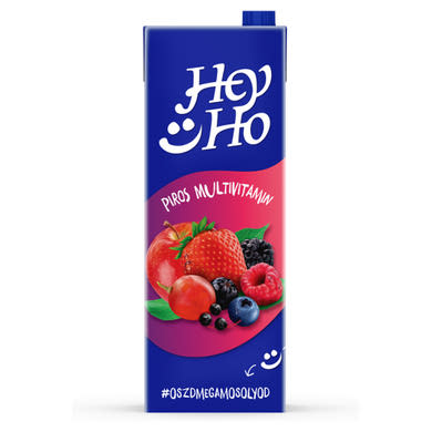 Hey-Ho Piros Multivitamin vegyes gyümölcsital cukorral, édesítőszerrel és 7 vitaminnal 1,5 l