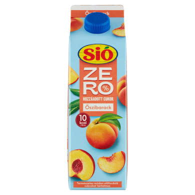 Sió Zero édesítőszerekkel készült őszibarack gyümölcsital