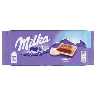 Milka alpesi tejcsokoládé joghurtos krém töltelékkel