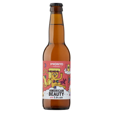 MONYO American Beauty American Pale Ale típusú szűretlen felsőerjesztésű sör 5,6%