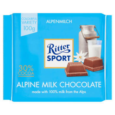 Ritter Sport alpesi tejcsokoládé