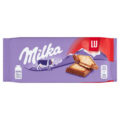 Milka alpesi tejcsokoládé ropogós keksszel
