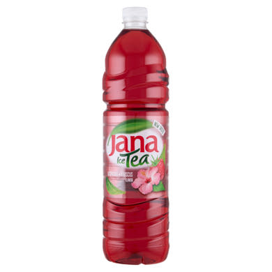 Jana Ice Tea csökkentett energiataralmú szénsavmentes málna-hibiszkusz ízesítésű üdítőital