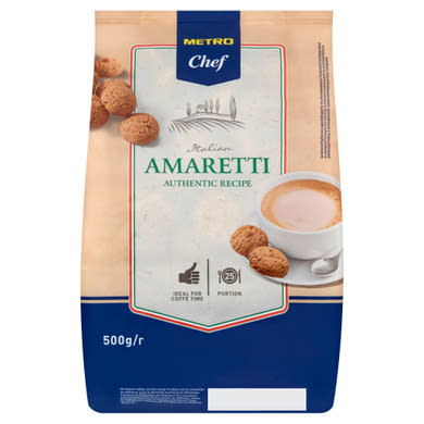 Metro Chef Amaretti mandulaízű keksz