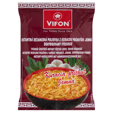 Vifon tyúkhús ízesítésű instant tésztás leves, enyhe fűszerezésű
