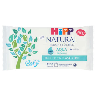 Hipp Babysanft Natural vízbázisú nedves törlőkendő