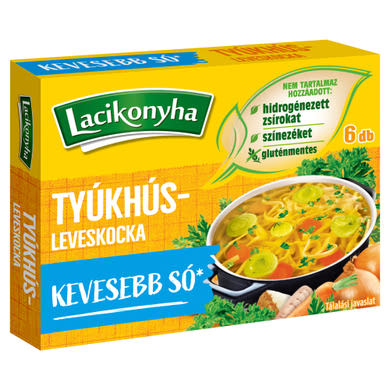 Lacikonyha tyúkhúsleveskocka 6 x  (60 g)