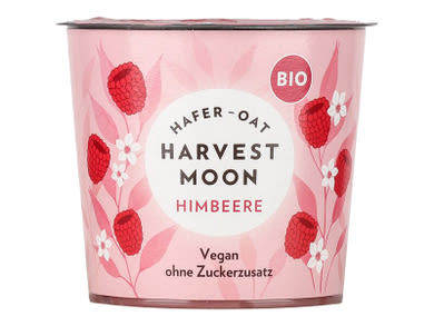 Harvest Moon Bio málnás zab alapú készítmény vegán joghurtkultúrával