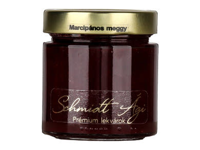 Lekvártár marcipános meggylekvár